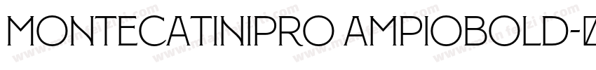 MontecatiniPro AmpioBold字体转换
